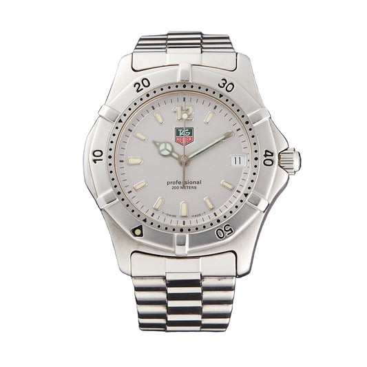 TAG HEUER 2000 PROFESSIONAL WK1112-1 SEMINUEVO CON CORREA DE SILICON NEGRA Y AZUL