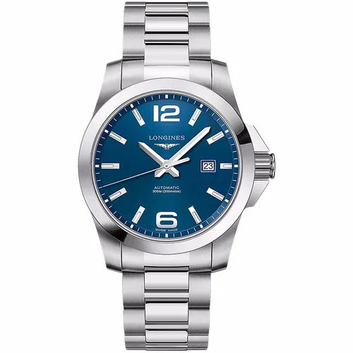 LONGINES CONQUEST LR37784966 AZUL GHIBERTI AUTOMATICO SEMINUEVO ORIGINAL