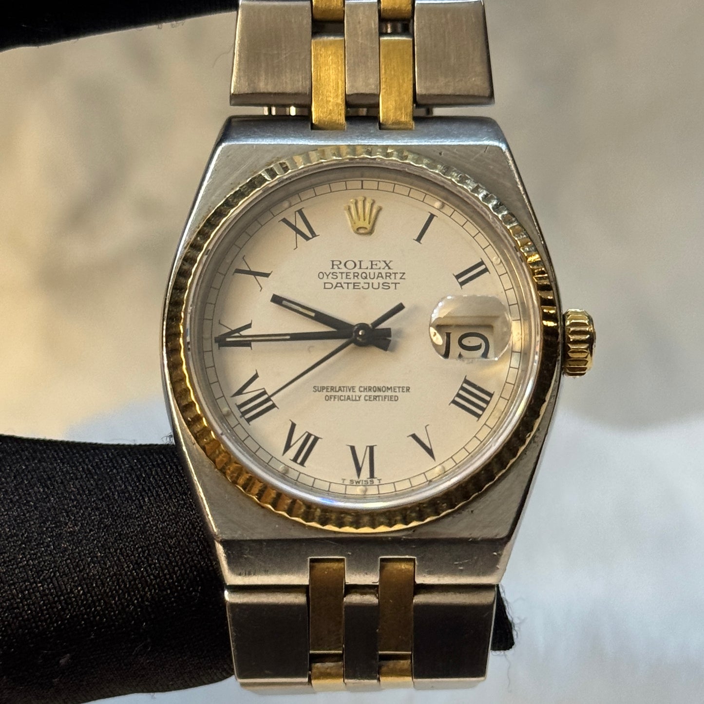 ROLEX DATEJUST OYSTERQUARTZ BUCKLEY DIAL ACERO/ORO