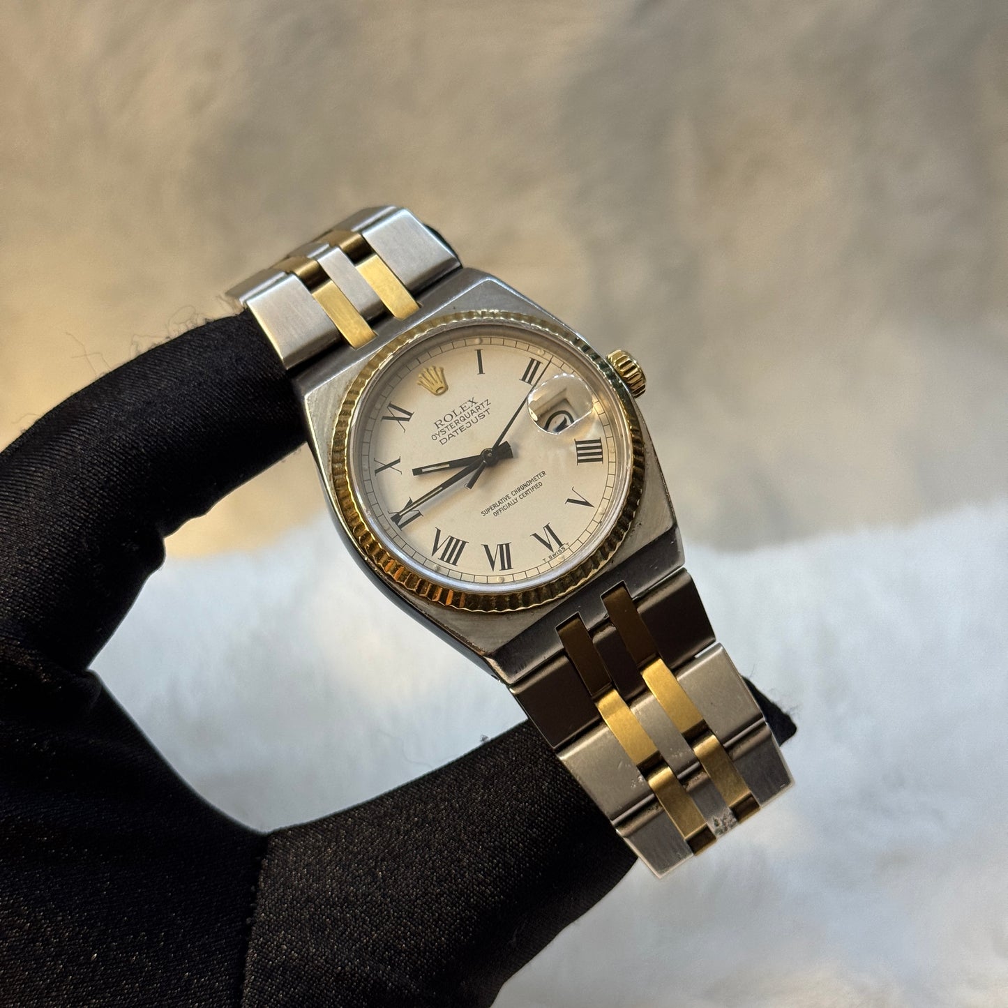 ROLEX DATEJUST OYSTERQUARTZ BUCKLEY DIAL ACERO/ORO